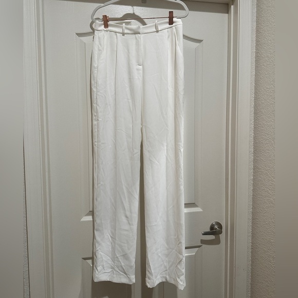 Amanda Uprichard Wallce Pants in Ivory - Picture 5 of 10